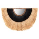 ΚΑΘΡΕΠΤΗΣ ΤΟΙΧΟΥ ΗΜΙΚΥΚΛΙΚΟΣ ΜΕ ΣΙΖΑΛ & ΑΜΠΑΚΑ ΧΡΩΜΑ ΦΥΣΙΚΟ ΜΑΥΡΟ 85x3x50Yεκ.HM7799