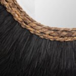 ΚΑΘΡΕΠΤΗΣ ΤΟΙΧΟΥ ΗΜΙΚΥΚΛΙΚΟΣ ΜΕ ΣΙΖΑΛ & ΑΜΠΑΚΑ ΧΡΩΜΑ ΦΥΣΙΚΟ ΜΑΥΡΟ 85x3x50Yεκ.HM7799 - Image 5