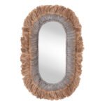 ΚΑΘΡΕΠΤΗΣ ΤΟΙΧΟΥ ΟΒΑΛ ΑΠΟ ΙΝΕΣ ΑΜΠΑΚΑ ΣΕ ΧΡΩΜΑ ΦΥΣΙΚΟ & ΑΣΗΜΙ 90x5x140Yεκ.HM7738