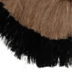 ΚΑΘΡΕΠΤΗΣ ΤΟΙΧΟΥ ΣΤΡΟΓΓΥΛΟΣ ΑΠΟ ΙΝΕΣ ΚΑΝΝΑΒΗΣ ΜΑΝΙΛΑΣ ΣΕ ΧΡΩΜΑ ΦΥΣΙΚΟ ΜΑΥΡΟ 70x4x70Υεκ.HM7737 - Image 4