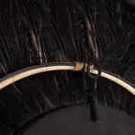 ΚΑΘΡΕΠΤΗΣ ΤΟΙΧΟΥ ΣΤΡΟΓΓΥΛΟΣ ΑΠΟ ΙΝΕΣ ΚΑΝΝΑΒΗΣ ΜΑΝΙΛΑΣ ΣΕ ΧΡΩΜΑ ΦΥΣΙΚΟ ΜΑΥΡΟ 70x4x70Υεκ.HM7737 - Image 5