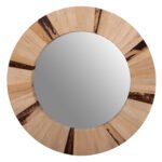 ΚΑΘΡΕΠΤΗΣ ΤΟΙΧΟΥ ΣΤΡΟΓΓΥΛΟΣ HM7837 ΠΛΑΙΣΙΟ ΙΝΕΣ ΦΟΙΝΙΚΑ ΦΥΣΙΚΟ ΧΡΩΜΑ Φ60x4εκ. - Image 3