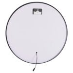 ΚΑΘΡΕΠΤΗΣ ΤΟΙΧΟΥ ΣΤΡΟΓΓΥΛΟΣ HM9579.01 ΑΛΟΥΜΙΝΙΟ ΣΕ ΜΑΥΡΟ-ΦΩΤΙΣΜΟΣ LED Φ60x3εκ. - Image 4