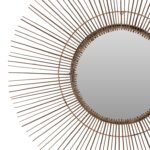 ΚΑΘΡΕΠΤΗΣ ΤΟΙΧΟΥ ΣΤΡΟΓΓΥΛΟΣ ΜΕ STICKS ΚΟΚΟΦΟΙΝΙΚΑ ΣΕ ΦΥΣΙΚΟ 120x4x120Yεκ.HM7732 - Image 4