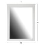ΚΑΘΡΕΠΤΗΣ ΤΟΥΑΛΕΤΑΣ ROSEMARY HM314.05 ΛΕΥΚΟΣ 72X93 εκ. - Image 2