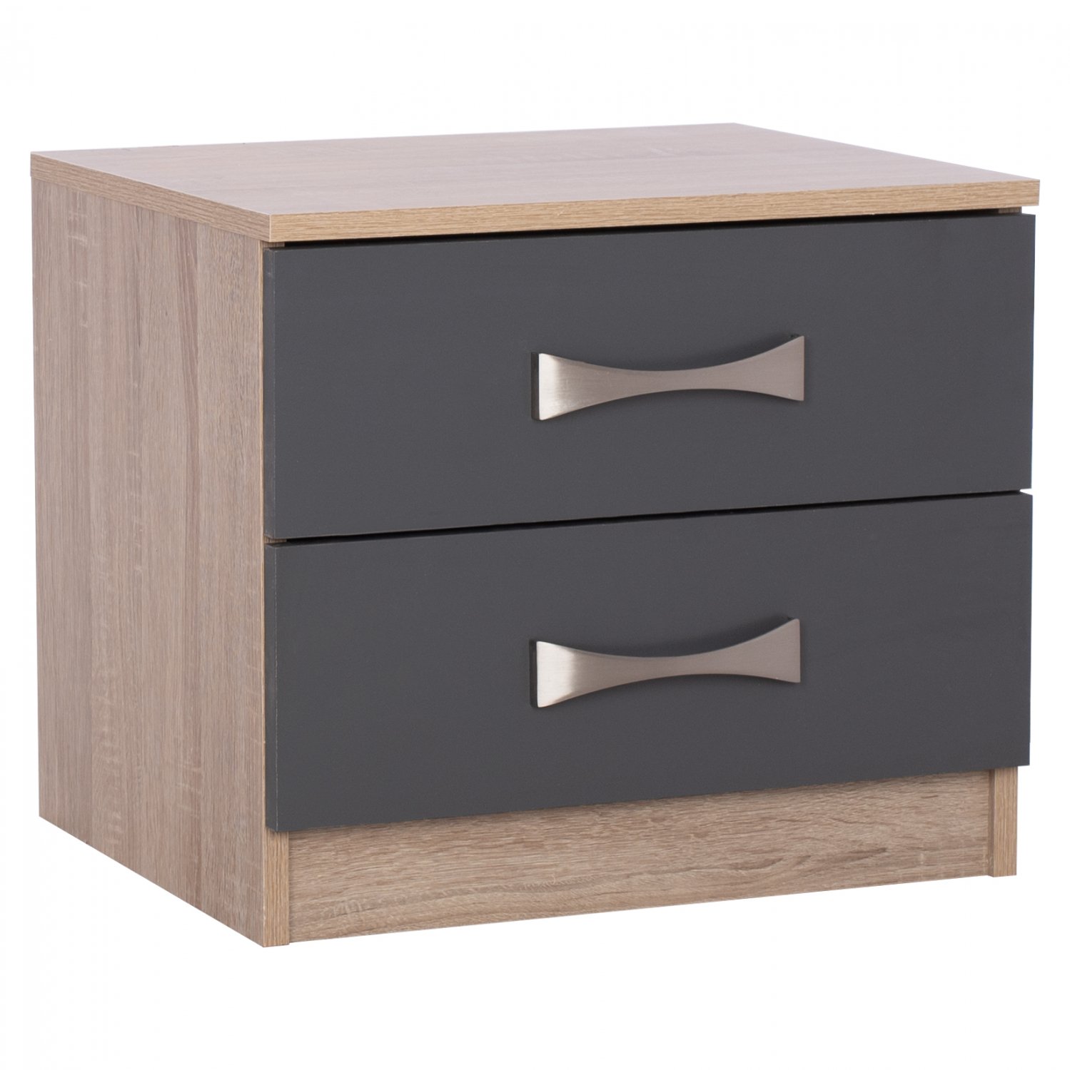 komodino-ashlyn-me-2-syrtaria-kai-cheroy ΚΟΜΟΔΙΝΟ ΜΕΛΑΜΙΝΗΣ ASHLYN 2 ΣΥΡΤΑΡΙΑ & ΧΕΡΟΥΛΙΑ SONAMA-ΓΚΡΙ 48x40,5x42Yεκ.HM2235.04 - Image 1