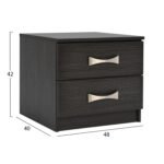 ΚΟΜΟΔΙΝΟ ΜΕ 2 ΣΥΡΤΑΡΙΑ ΚΑΙ ΧΕΡΟΥΛΙ ASHLYN HM2235.01 ZEBRANO 48x40x42Yεκ. - Image 2