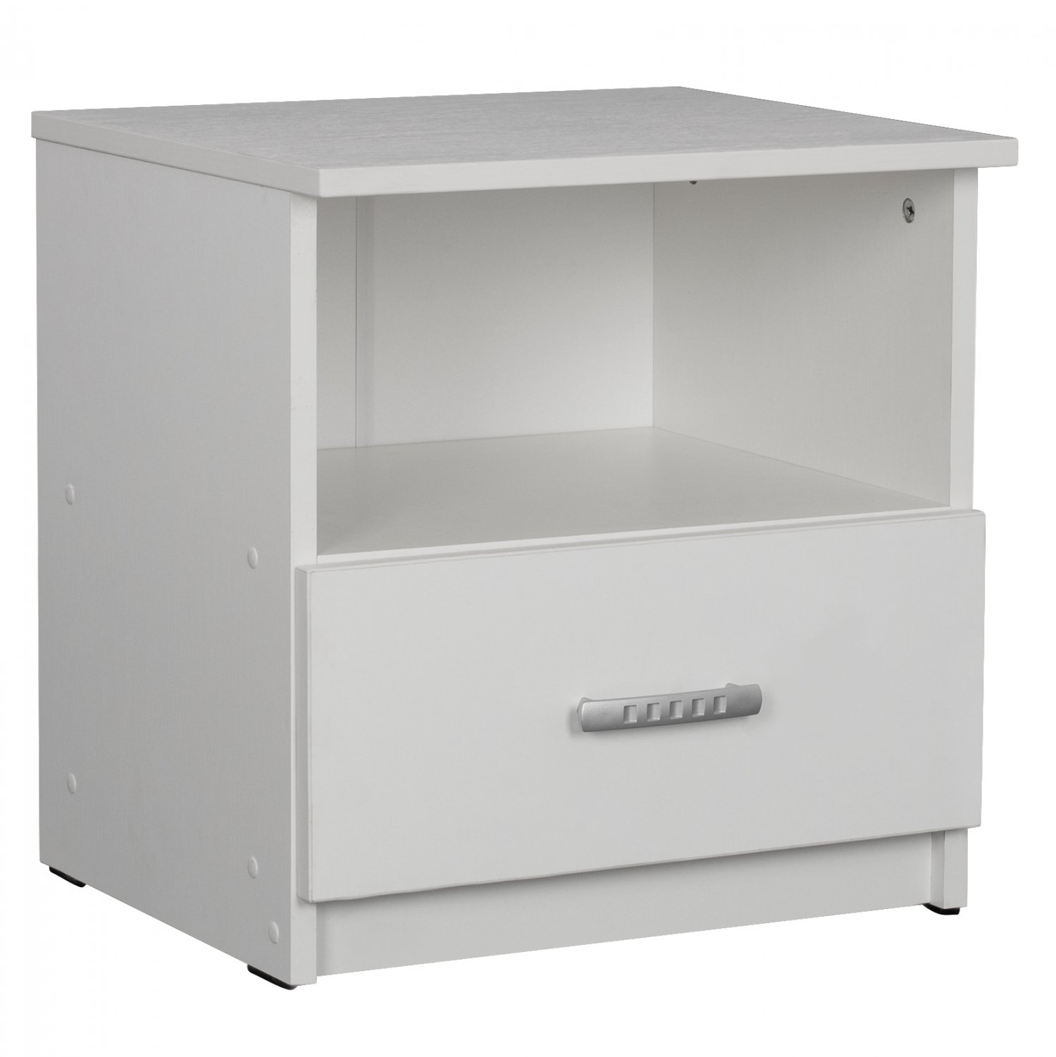 komodino-melaminis-leyko-fb9243103-45x40 ΚΟΜΟΔΙΝΟ ADLER ΜΕΛΑΜΙΝΗΣ ΛΕΥΚΟ HM2431.03 45x40x48 εκ. - Image 1