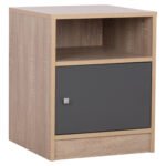 ΚΟΜΟΔΙΝΟ ΜΕΛΑΜΙΝΗΣ MALORY SONAMA-ΓΚΡΙ 40x40x50Yεκ.HM2205.04