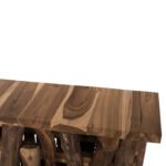 ΚΟΝΣΟΛΑ HM9336 ΑΠΟ ΜΑΣΙΦ ΞΥΛΟ ΤEAK ΦΥΣΙΚΟ 100X35X75Y εκ. - Image 4