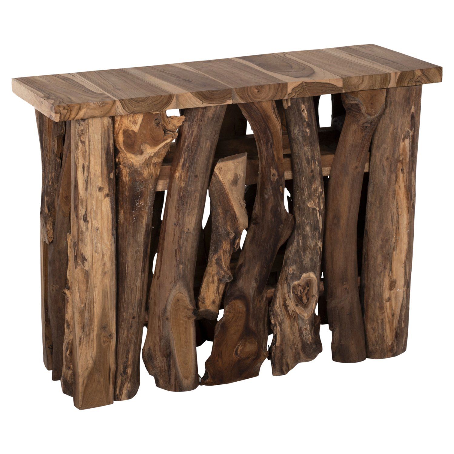 konsola-fb99336-apo-masif-xylo-teak-fysi ΚΟΝΣΟΛΑ HM9336 ΑΠΟ ΜΑΣΙΦ ΞΥΛΟ ΤEAK ΦΥΣΙΚΟ 100X35X75Y εκ. - Image 1