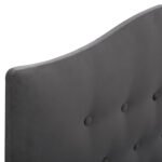 ΚΡΕΒΑΤΙ MALENA ΑΠΟ ΓΚΡΙ ΒΕΛΟΥΔΟ HM638.10 ΓΙΑ ΣΤΡΩΜΑ 150x200 εκ. - Image 4