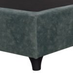 ΚΡΕΒΑΤΙ MALENA ΑΠΟ ΠΡΑΣΙΝΟ ΥΦΑΣΜΑ Τ. NUBUK HM651.27 ΓΙΑ ΣΤΡΩΜΑ 90x200 εκ. - Image 5