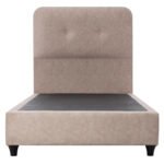 ΚΡΕΒΑΤΙ DOLORES ΜΠΕΖ ΥΦΑΣΜΑ HM649.22 ΓΙΑ ΣΤΡΩΜΑ 90x200 εκ. - Image 4