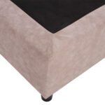 ΚΡΕΒΑΤΙ HM648.22 DOLORES, ΜΠΕΖ ΥΦΑΣΜΑ τ.NUBUCK, 120x200 εκ. - Image 5