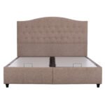 ΚΡΕΒΑΤΙ MALENA ΜΕ ΑΠΟΘΗΚΕΥΤΙΚΟ ΜΠΕΖ ΥΦΑΣΜΑ Τ. NUBUK HM624.22 ΓΙΑ ΣΤΡΩΜΑ 160x200 εκ. - Image 4