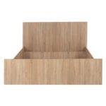 ΚΡΕΒΑΤΙ ADLER ΜΕΛΑΜΙΝΗΣ ΔΙΠΛΟ ΓΙΑ ΣΤΡΩΜΑ 160Χ200εκ. SONOMA OAK HM2432 - Image 3