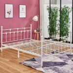 ΚΡΕΒΑΤΙ ΜΕΤΑΛΛΙΚΟ JACINDA 150x200 εκ. ΛΕΥΚΟ ΧΡΩΜΑ HM575.02 - Image 2