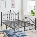 ΚΡΕΒΑΤΙ ΜΕΤΑΛΛΙΚΟ MADEN 150x200 εκ. ΜΑΥΡΟ ΧΡΩΜΑ HM576.01 - Image 2