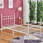 ΚΡΕΒΑΤΙ ΜΕΤΑΛΛΙΚΟ JACINDA 90x190 εκ. ΛΕΥΚΟ ΧΡΩΜΑ HM574.02 - Image 2