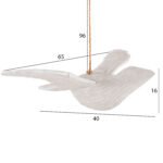 ΚΡΕΜΑΣΤΟ ΔΙAΚΟΣΜΗΤΙΚΟ ΓΛΑΡΟΣ HM4301 ΞΥΛΟ ΑΛΜΠΑΣΙΑΣ ΣΕ WHITEWASH 65x40x16-96Y εκ. - Image 2