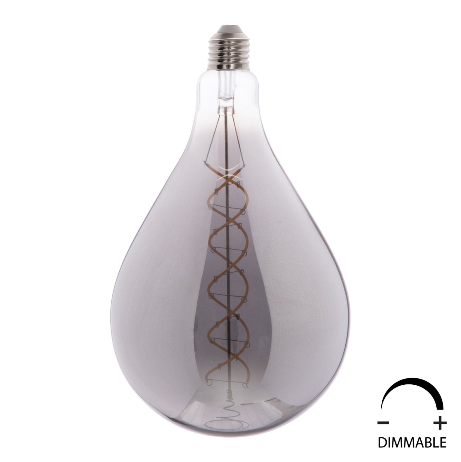 lamptiras-a160-led-filament-8w-e27-3000k ΛΑΜΠΤΗΡΑΣ LED FILAMENT 8W E27 3000K SMOKE COLOR DIMMABLE HM4052.03 - Image 1