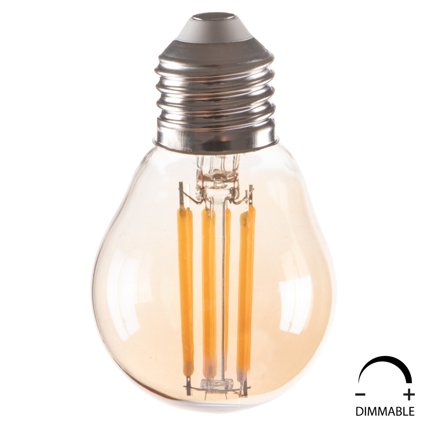 lamptiras-fb9404602-led-filament-6w-e27- ΛΑΜΠΤΗΡΑΣ HM4046.02 LED FILAMENT 6W E27 3000K GOLD DIMMABLE - Image 1