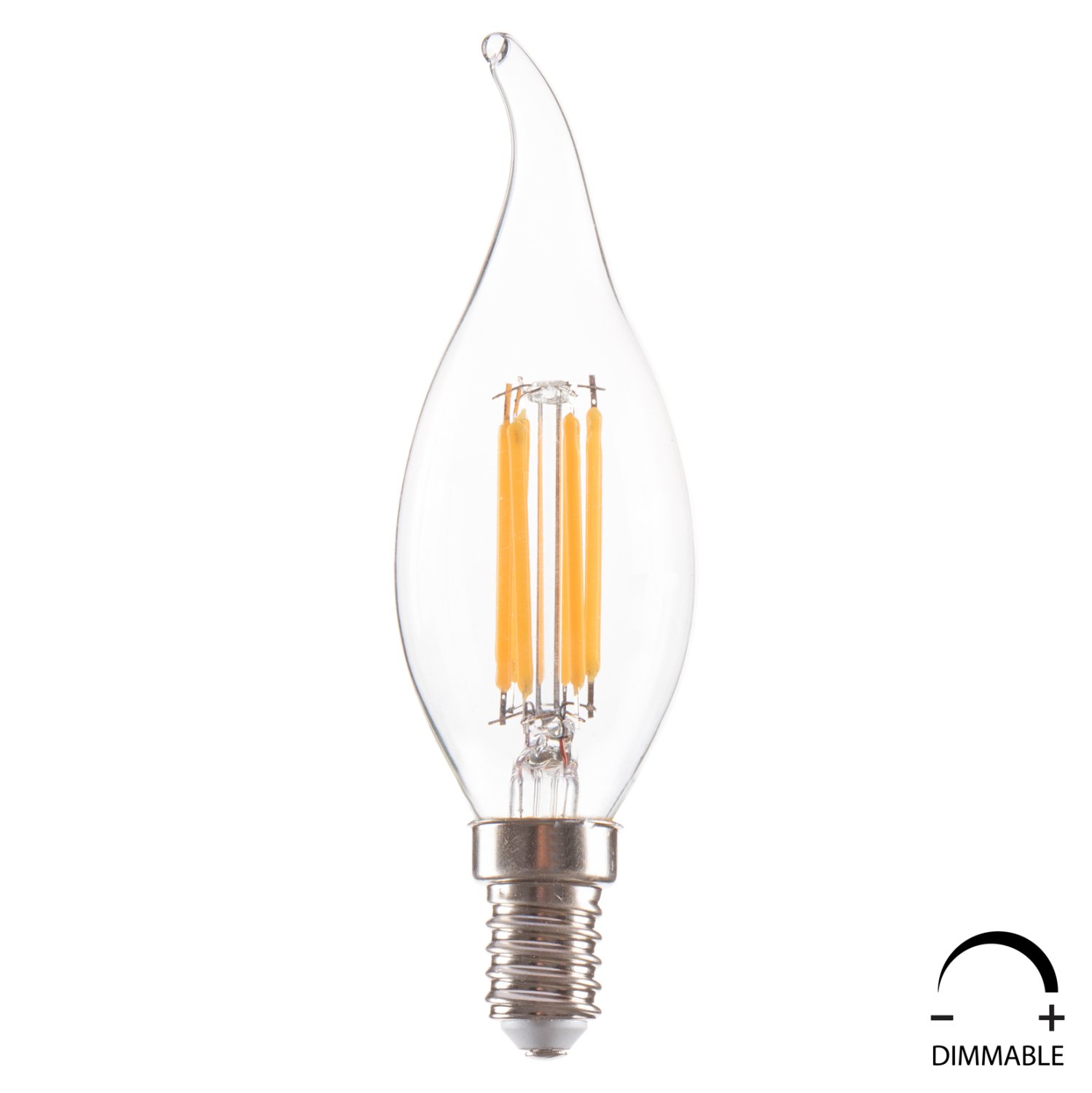 lamptiras-fb9404701-styl-floga-led-filam ΛΑΜΠΤΗΡΑΣ HM4047.01 ΣΤΥΛ ΦΛΟΓΑ LED FILAMENT 6W E14 3000K ΔΙΑΦΑΝΟ DIMMABLE - Image 1