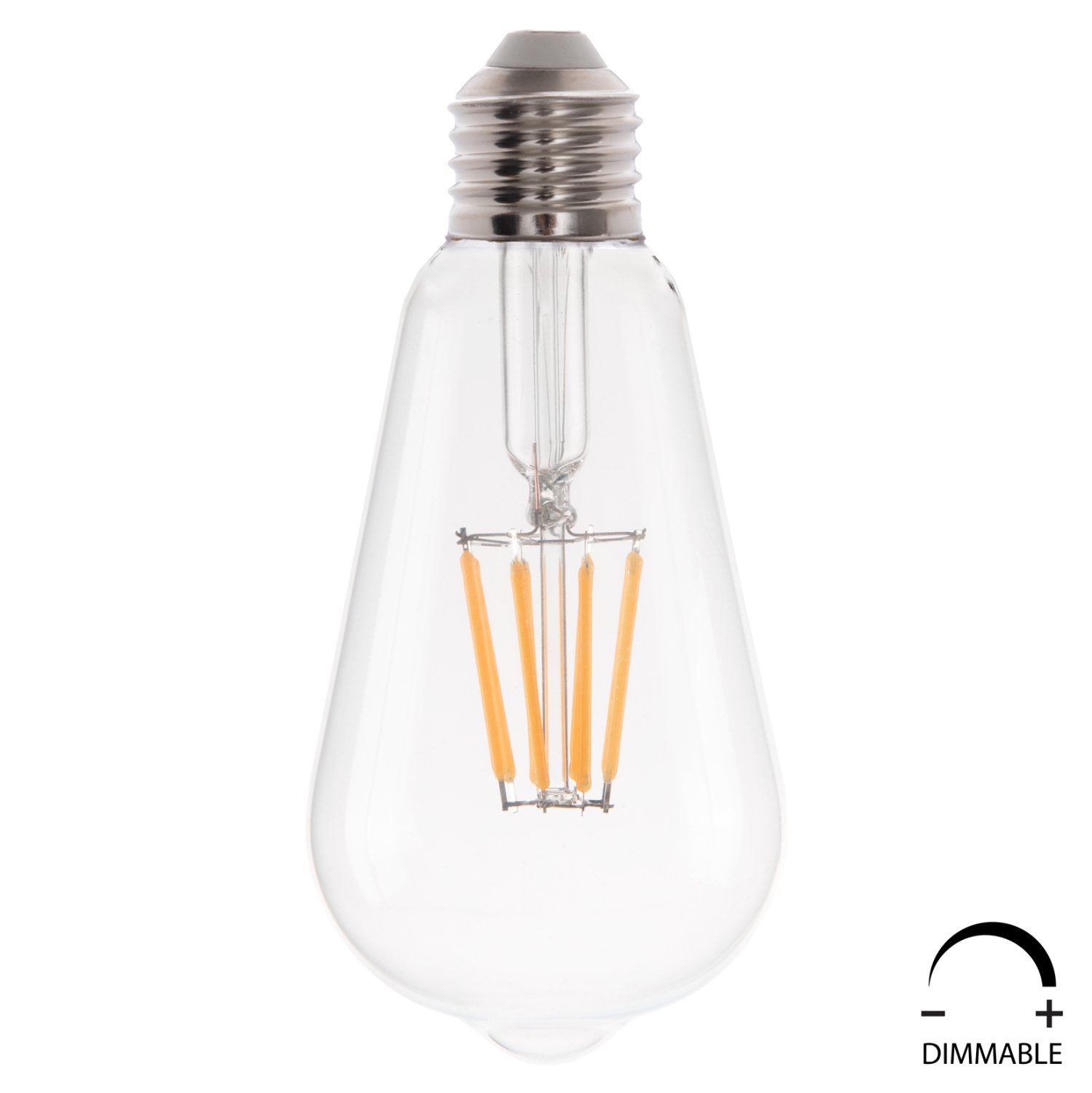 lamptiras-fb9418801-led-filament-8w-e27- ΛΑΜΠΤΗΡΑΣ HM4188.01 LED FILAMENT 8W E27 DIMMABLE 2700K ΔΙΑΦΑΝΟΣ - Image 1