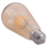 ΛΑΜΠΤΗΡΑΣ HM4188.02 LED FILAMENT 8W E27 DIMMABLE 3000K GOLD - Image 3