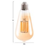 ΛΑΜΠΤΗΡΑΣ HM4189.02 LED FILAMENT 12W E27 2700K GOLD - Image 2