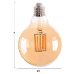 ΛΑΜΠΤΗΡΑΣ GLOBO LED FILAMENT 12W E27 3000K ΧΡΥΣΟ HM4049.02 - Image 2