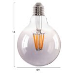 ΛΑΜΠΤΗΡΑΣ GLOBO LED FILAMENT 8W E27 3000K ΦΙΜΕ DIMMABLE HM4050.03 - Image 2