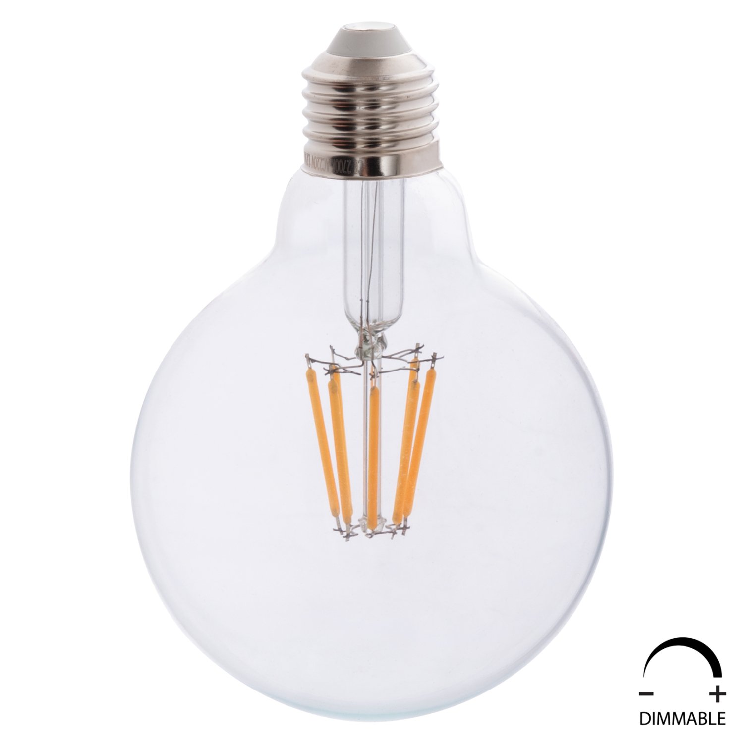 lamptiras-globo-led-filament-8w-e27-3000 ΛΑΜΠΤΗΡΑΣ GLOBO LED FILAMENT 8W E27 3000K ΔΙΑΦΑΝΟΣ DIMMABLE HM4050.01 - Image 1