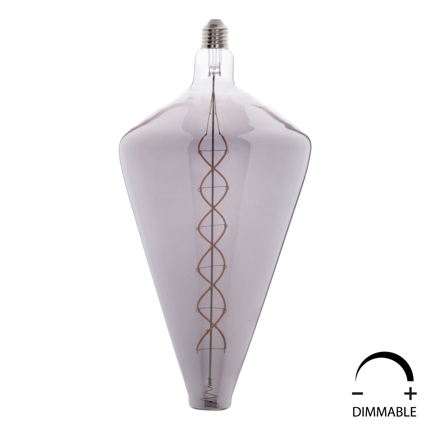 lamptiras-jhd-dhp-190-led-filament-8w-e2 ΛΑΜΠΤΗΡΑΣ LED FILAMENT 8W E27 3000K SMOKE COLOR DIMMABLE HM4054.03 - Image 1