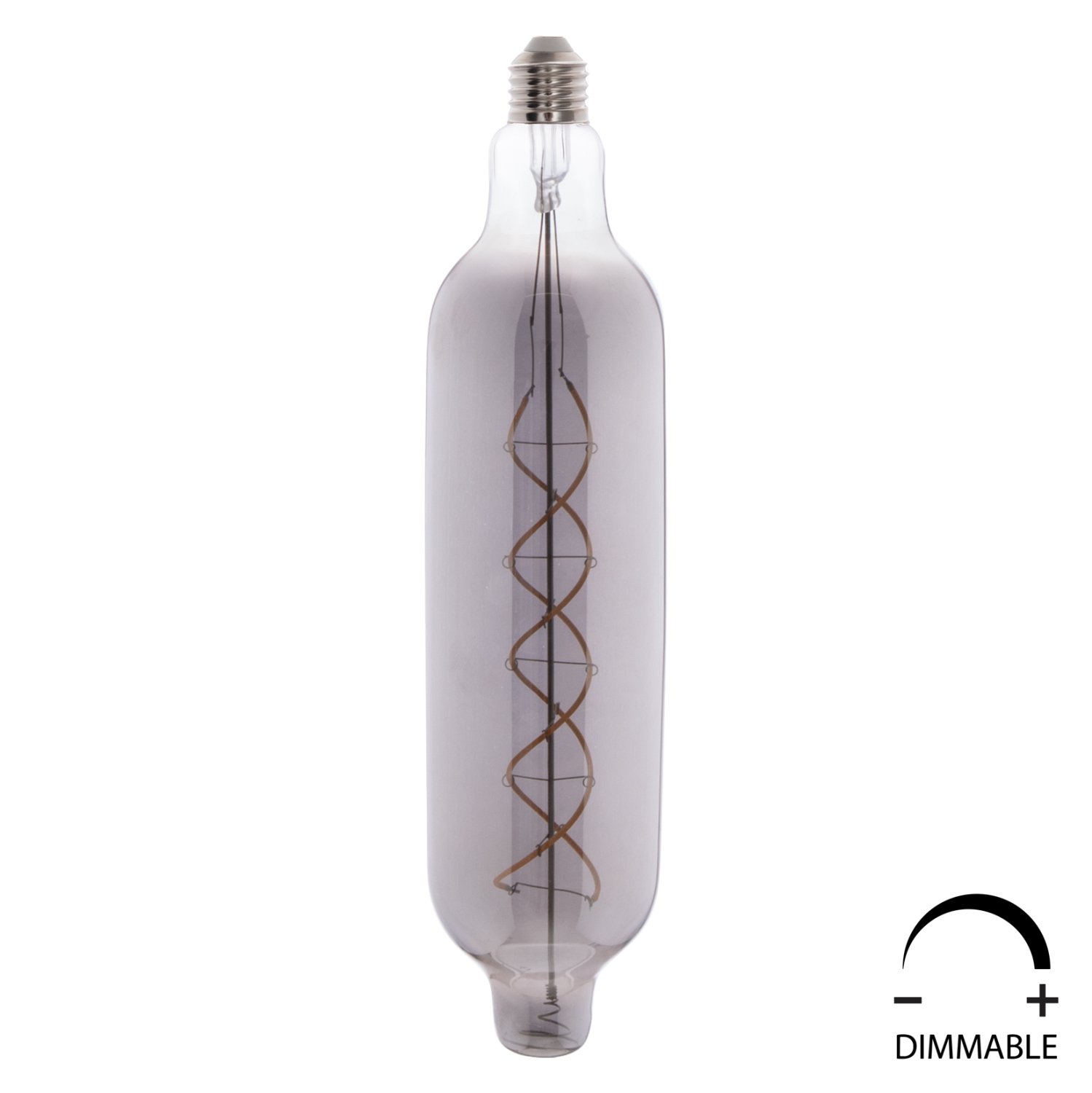 lamptiras-jhd-nw7775-led-filament-8w-e27 ΛΑΜΠΤΗΡΑΣ JHD-NW7775 LED FILAMENT 8W E27 3000K SMOKE COLOR DIMMABLE HM4055.03 - Image 1