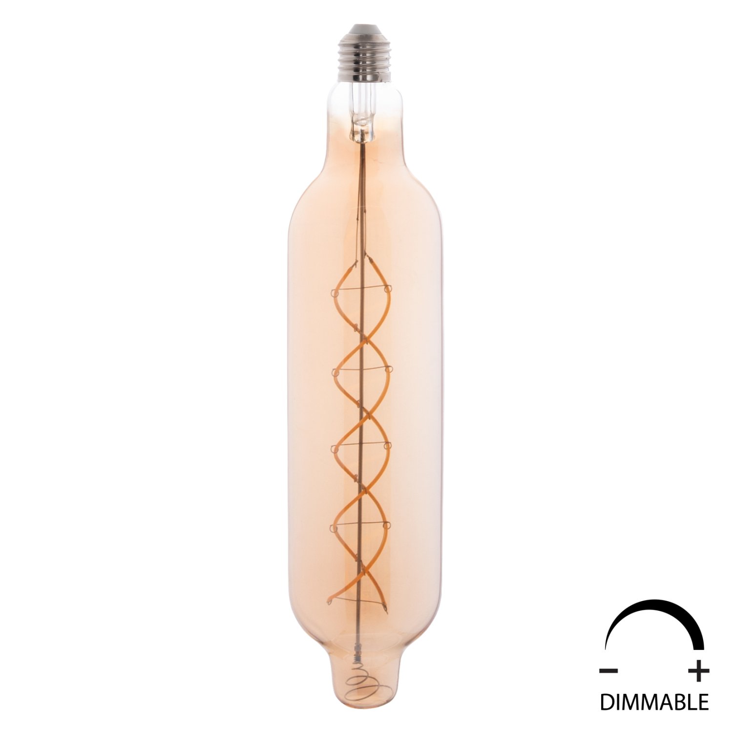 lamptiras-jhd-nw7775-led-filament-8w-e27 ΛΑΜΠΤΗΡΑΣ JHD-NW7775 LED FILAMENT 8W E27 3000K GOLD COLOR DIMMABLE HM4055.02 - Image 1