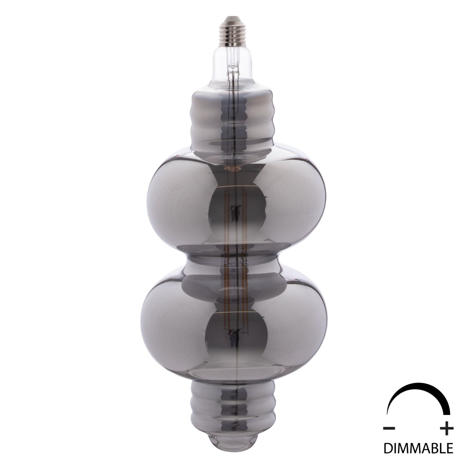 lamptiras-jhd-y1180-led-filament-8w-e27- ΛΑΜΠΤΗΡΑΣ LED FILAMENT 8W E27 3000K SMOKE COLOR DIMMABLE HM4053.03 - Image 1