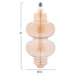 ΛΑΜΠΤΗΡΑΣ LED FILAMENT 8W E27 3000K GOLD COLOR DIMMABLE HM4053.02 - Image 2