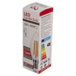 ΛΑΜΠΤΗΡΑΣ LED FILAMENT 4W E14 3000K ΧΡΥΣΟ DIMMABLE HM4048.02 - Image 4