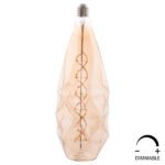 ΛΑΜΠΤΗΡΑΣ LED FILAMENT 8W E27 3000K GOLD COLOR DIMMABLE HM4058 - Image 2