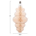 ΛΑΜΠΤΗΡΑΣ LED FILAMENT 8W E27 3000K GOLD COLOR DIMMABLE  HM4056.02 - Image 2