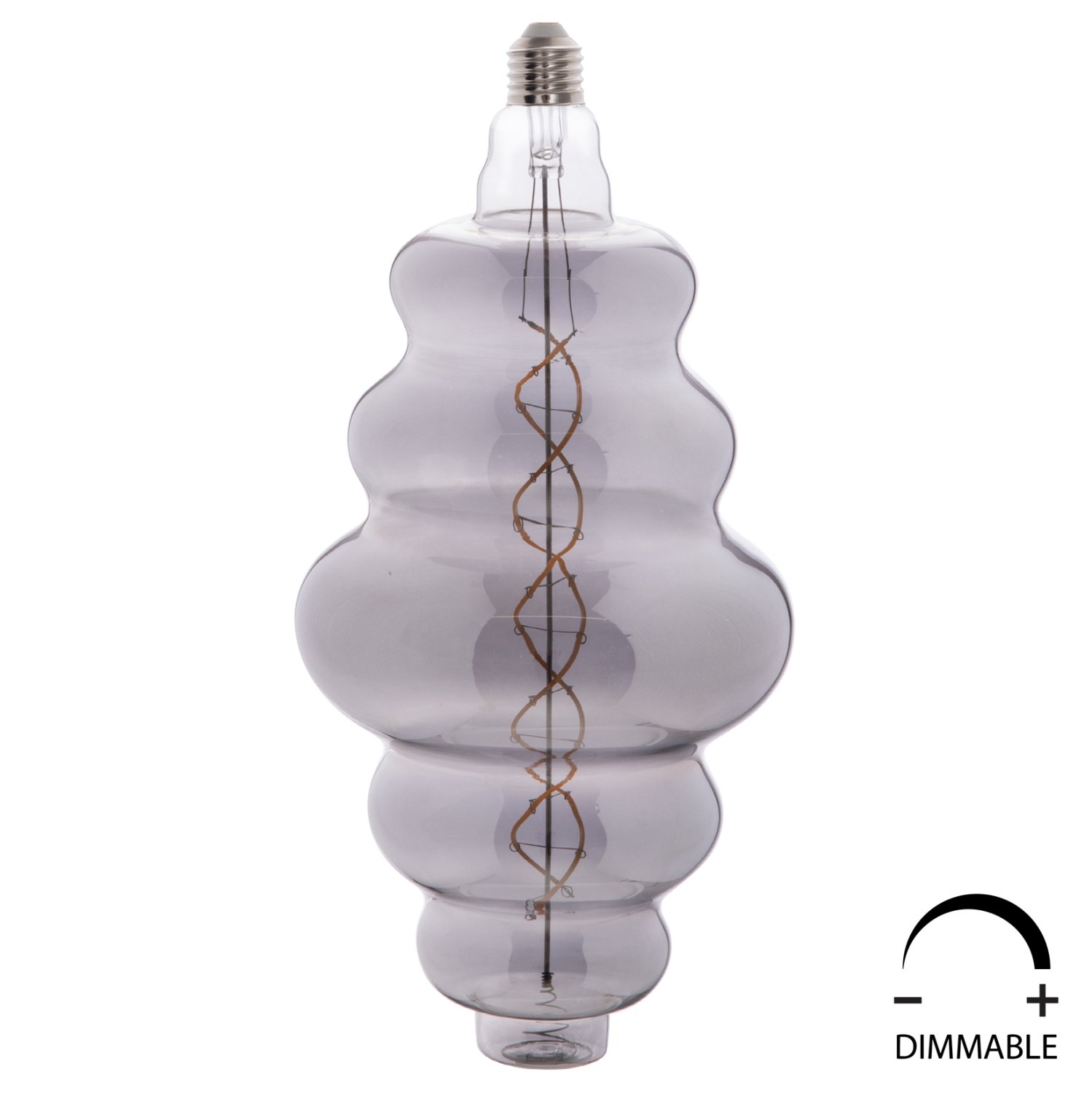 lamptiras-led-filament-8w-e27-3000k-smok ΛΑΜΠΤΗΡΑΣ LED FILAMENT 8W E27 3000K SMOKE COLOR DIMMABLE HM4056.03 - Image 1