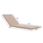 ΜΑΞΙΛΑΡΙ ΞΑΠΛΩΣΤΡΑΣ POLYESTER CHIOS ΜΠΕΖ HM11234.01P 192x58x6 εκ. - Image 2