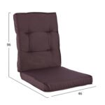 ΜΑΞΙΛΑΡΙ ΥΦΑΣΜΑΤΙΝΟ ΜΕ ΠΛΑΤΗ ΚΑΦΕ 96x46x7 εκ. HM5745.03 - Image 2