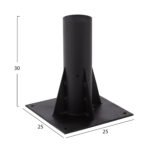 ΜΑΥΡΗ ΒΑΣΗ ΟΜΠΡΕΛΑΣ ΨΑΘΙΝΗΣ ΤΕΤΡΑΓΩΝΗ HM5656 25x25x30Υ εκ. ΒΑΡΈΩΣ ΤΥΠΟΥ - Image 2