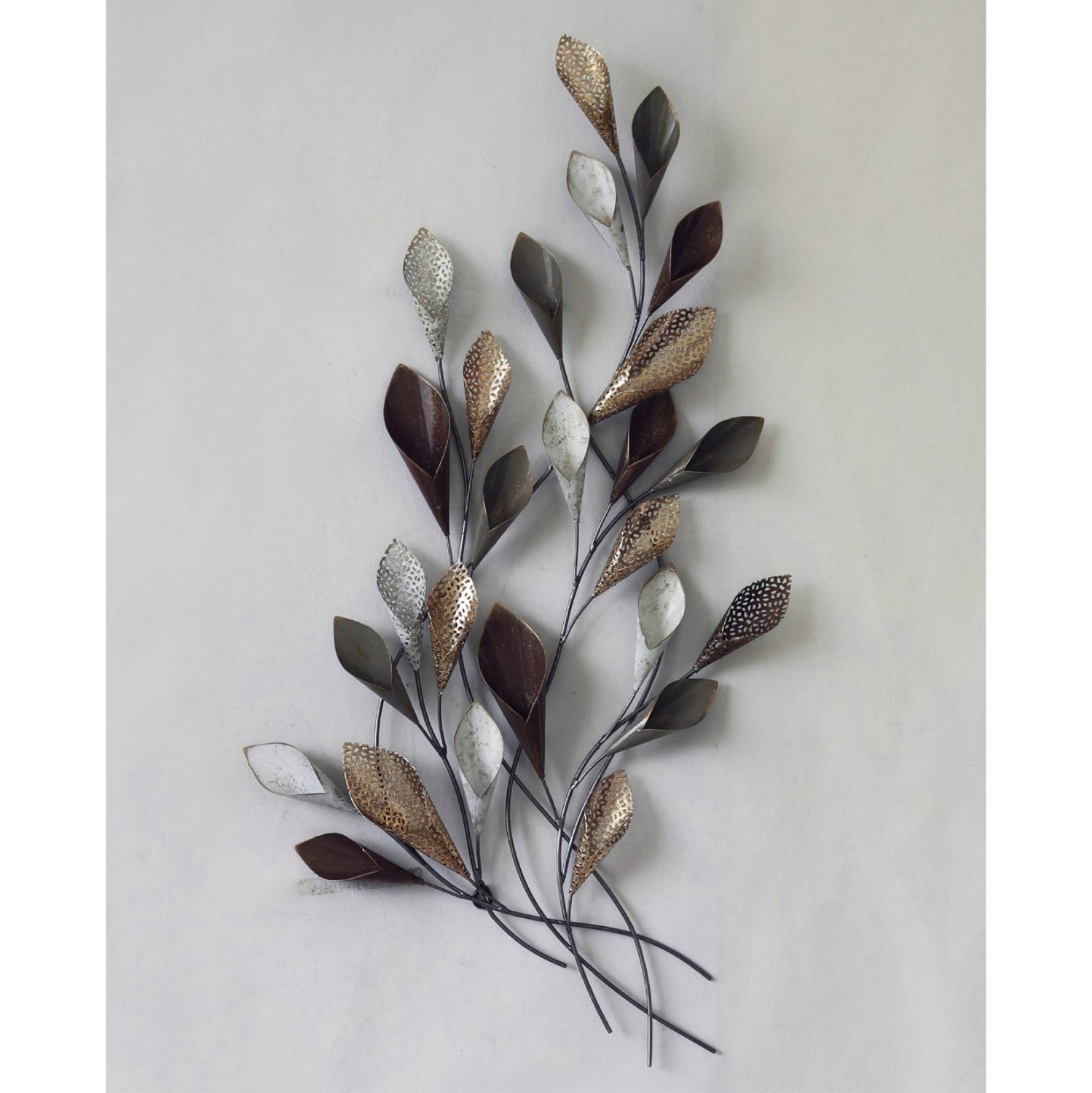 metalliko-diakosmitiko-toichoy-fb97159-a ΜΕΤΑΛΛΙΚΟ ΔΙΑΚΟΣΜΗΤΙΚΟ ΤΟΙΧΟΥ HM7159 ΑΝΘΡΑΚΙ ΧΡΥΣΟ 44x5x87Y εκ. - Image 1