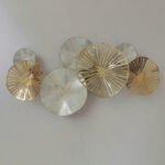 ΜΕΤΑΛΛΙΚΟ ΔΙΑΚΟΣΜΗΤΙΚΟ ΤΟΙΧΟΥ HM7177 ΧΡΥΣΟ ΛΕΥΚΟ 74x10x38Y εκ.