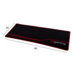 MOUSEPAD ΓΙΑ ΓΡΑΦΕΙΑ GAMING HM8785 ΥΦΑΣΜΑ ΣΕ ΜΑΥΡΟ ΧΡΩΜΑ - Image 2