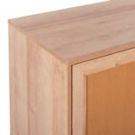 ΜΠΟΥΦΕΣ COLM HM9440.11 ΜΕΛΑΜΙΝΗΣ & ΣΥΝΘΕΤΙΚΟ RATTAN ΣΤΙΣ 4 ΠΟΡΤΕΣ 160x39,5x71Yεκ. - Image 6